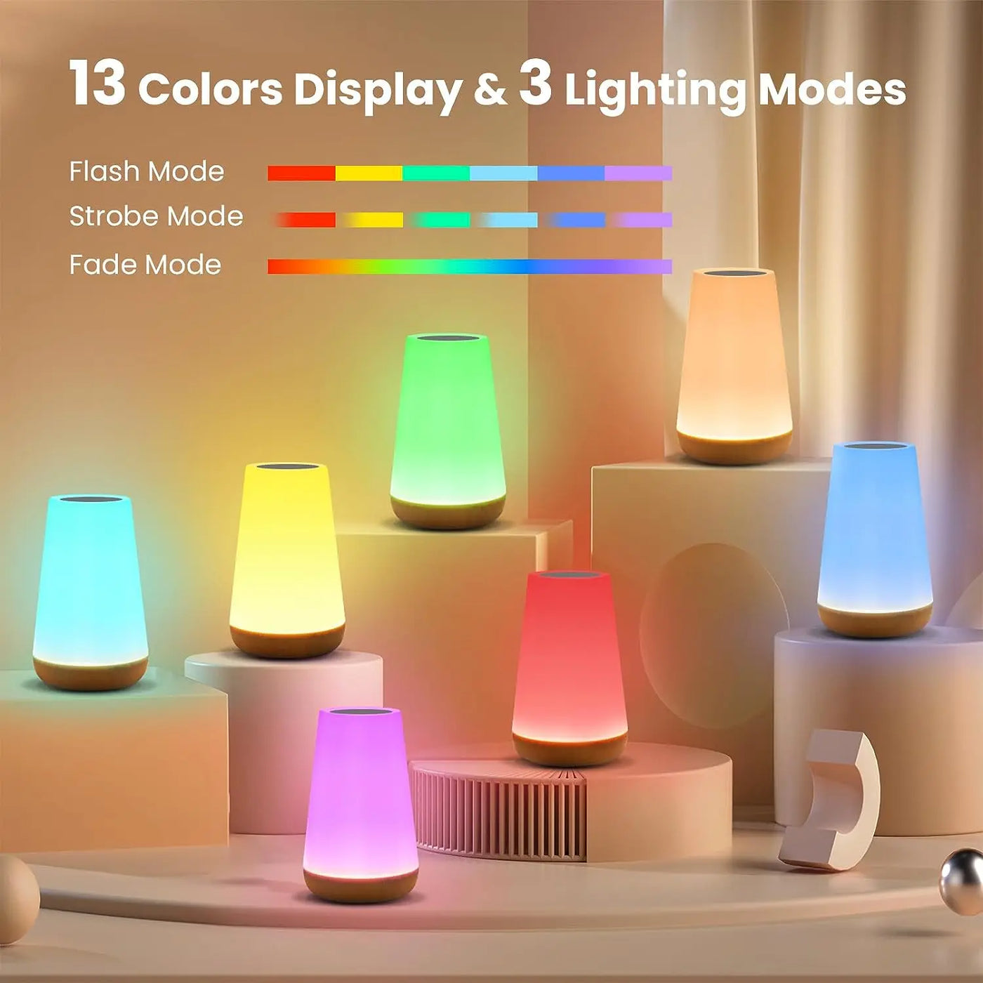 13 RGB Colors Night Lights Lamp